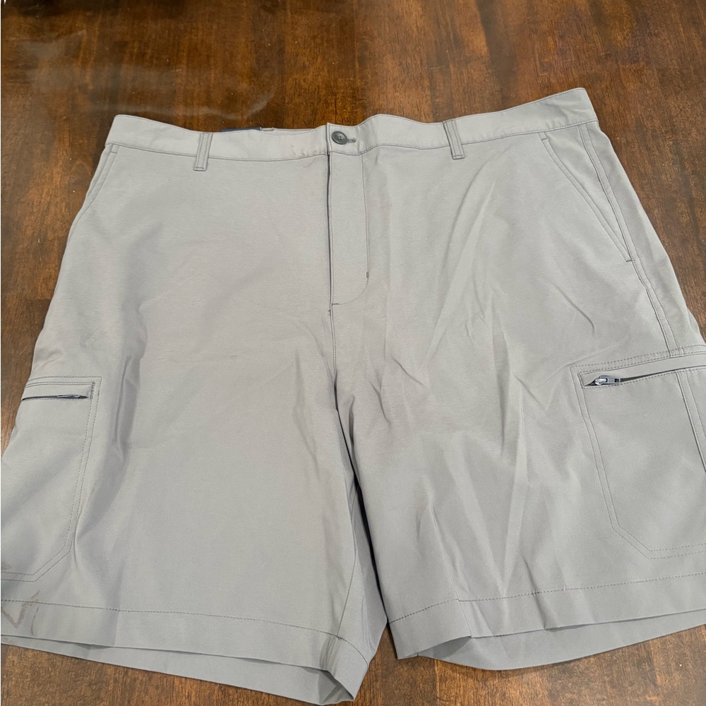 Chaps Gray Cargo Shorts Lightweight Casual
